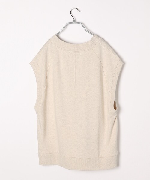 PAGEBOY（ページボーイ）の「ウラケVネックBIGベスト（トップス・レディース・ブラック/杢オートミール・F）」の3枚目の写真