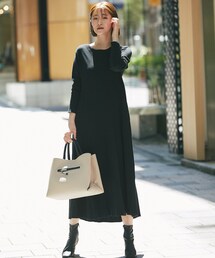 un dix cors | 《予約》【主役級アイテム】ワッフルフレアロングワンピース(ワンピース)