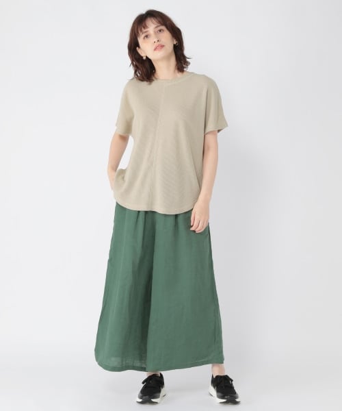 studio CLIP(スタディオクリップ)の「リネン100グルカタックスカート(スカート・ブラック/イエロー/グリーン・M/L)」の19枚目の写真