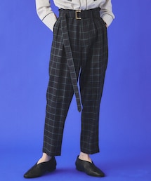 CULLNI（クルニ）の「【7/25入荷予定】ベルト付きテーパードパンツ
