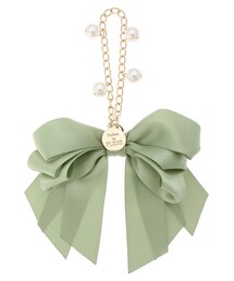 Maison de FLEUR メゾンドフルールリボンチャームSバッグ メゾン ド フルール Maison de FLEUR ビジューリボンパール