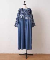 BEARDSLEY | 《予約》ジャガードデニムワンピース(ワンピース)