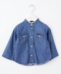 CIAOPANIC TYPY（チャオパニックティピー）の「【KIDS】【Lee×CIAOPANIC TYPY】ダメージデニムBIGシャツ（シャツ/ブラウス・キッズ）」
