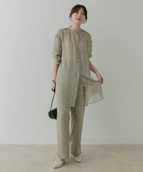 KBF+（ケービーエフプラス）の「KBF+ ダマスクプリントパンツ（その他・レディース・Y.GREEN/PURPLE・one）」の11枚目の写真