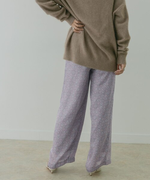 KBF+（ケービーエフプラス）の「KBF+ ダマスクプリントパンツ（その他・レディース・Y.GREEN/PURPLE・one）」の12枚目の写真