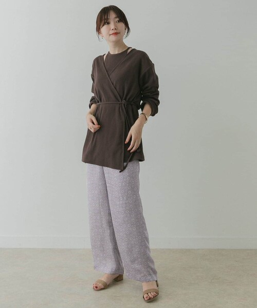 KBF+（ケービーエフプラス）の「KBF+ ダマスクプリントパンツ（その他・レディース・Y.GREEN/PURPLE・one）」の18枚目の写真