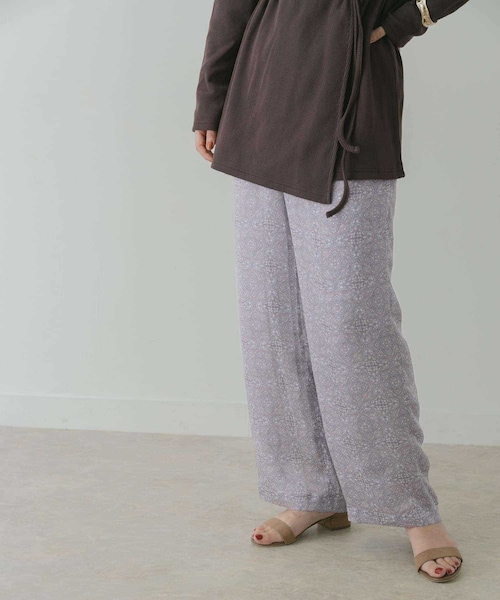 KBF+（ケービーエフプラス）の「KBF+ ダマスクプリントパンツ（その他・レディース・Y.GREEN/PURPLE・one）」の15枚目の写真