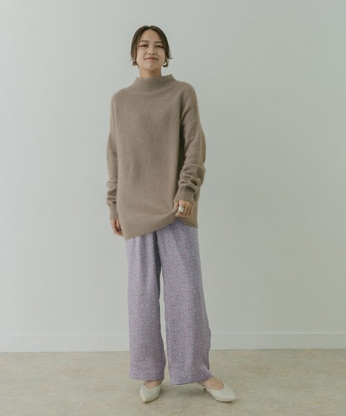 KBF+（ケービーエフプラス）の「KBF+ ダマスクプリントパンツ（その他・レディース・Y.GREEN/PURPLE・one）」の14枚目の写真