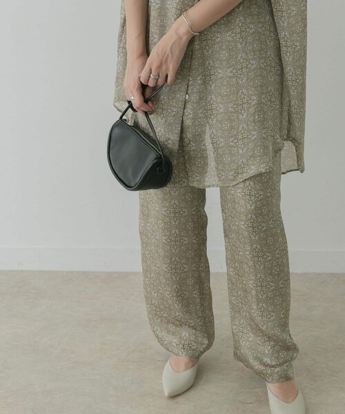 KBF+（ケービーエフプラス）の「KBF+ ダマスクプリントパンツ（その他・レディース・Y.GREEN/PURPLE・one）」の7枚目の写真