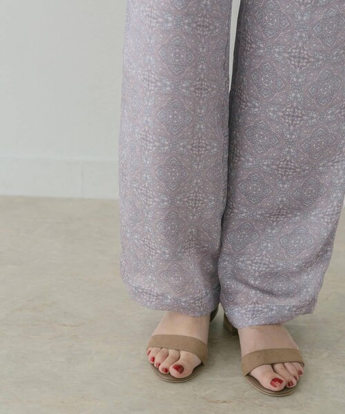 KBF+（ケービーエフプラス）の「KBF+ ダマスクプリントパンツ（その他・レディース・Y.GREEN/PURPLE・one）」の16枚目の写真