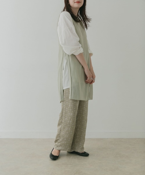 KBF+（ケービーエフプラス）の「KBF+ ダマスクプリントパンツ（その他・レディース・Y.GREEN/PURPLE・one）」の10枚目の写真