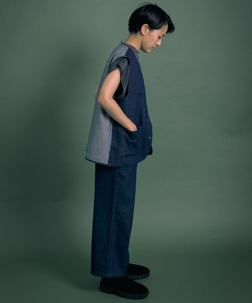 Uiscel(ユイセル)の「Uiscel 撥水デニムマルチベスト(その他・メンズ・ONE WASH・one)」の11枚目の写真