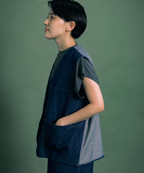 Uiscel(ユイセル)の「Uiscel 撥水デニムマルチベスト(その他・メンズ・ONE WASH・one)」の3枚目の写真