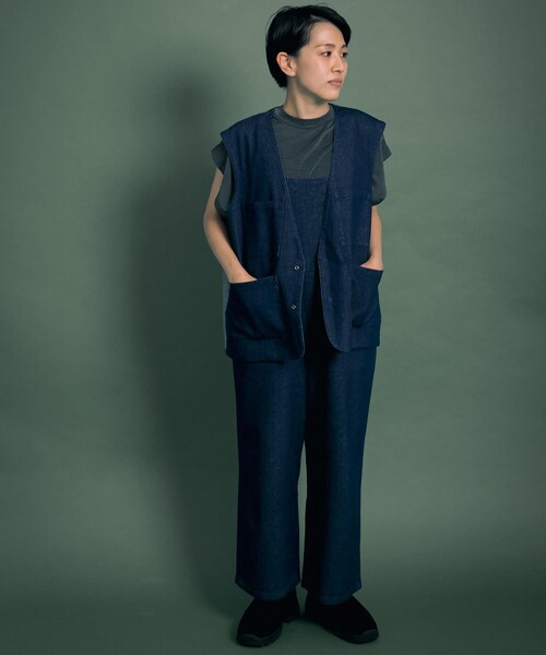 Uiscel(ユイセル)の「Uiscel 撥水デニムマルチベスト(その他・メンズ・ONE WASH・one)」の7枚目の写真