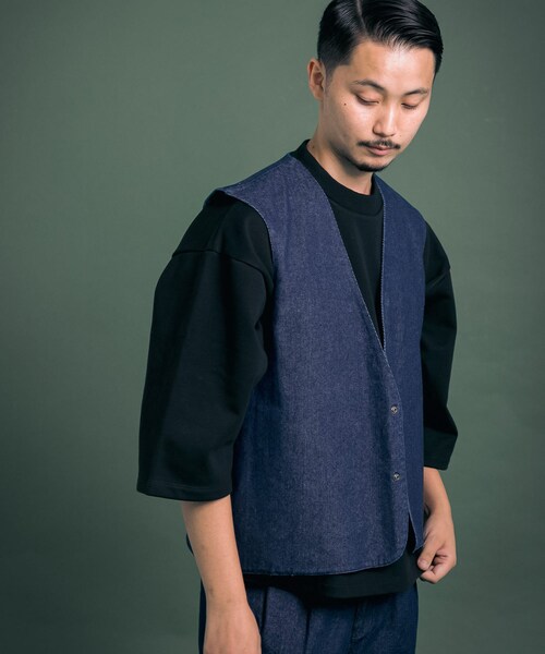 Uiscel(ユイセル)の「Uiscel 撥水デニムマルチベスト(その他・メンズ・ONE WASH・one)」の13枚目の写真