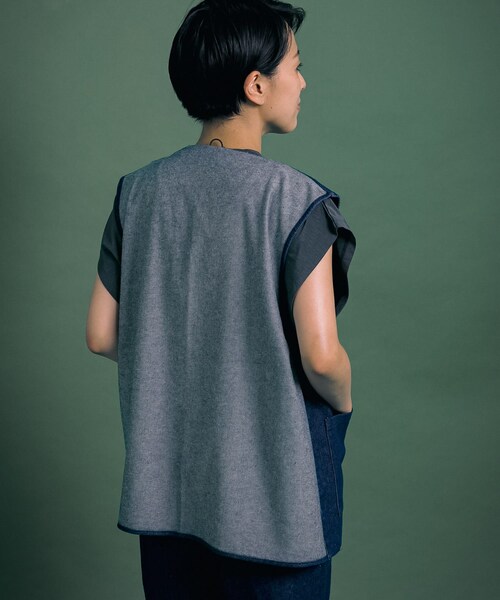 Uiscel(ユイセル)の「Uiscel 撥水デニムマルチベスト(その他・メンズ・ONE WASH・one)」の4枚目の写真
