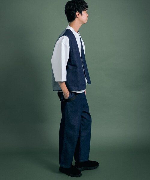 Uiscel(ユイセル)の「Uiscel 撥水デニムマルチベスト(その他・メンズ・ONE WASH・one)」の21枚目の写真
