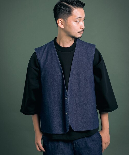 Uiscel(ユイセル)の「Uiscel 撥水デニムマルチベスト(その他・メンズ・ONE WASH・one)」の12枚目の写真