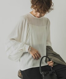URBAN RESEARCH | タックボリュームスリーブブラウス(その他)
