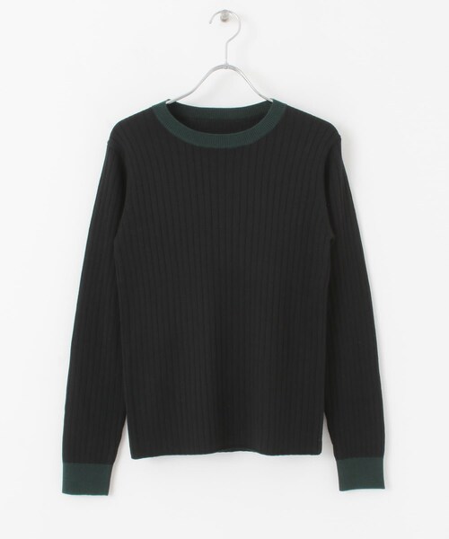 URBAN RESEARCH(アーバンリサーチ)の「【WEB限定】バイカラーコンパクトリブニット(その他・レディース・BEIGE×ORG/OFF×GREGE/BLACK×GRN・FREE)」の22枚目の写真