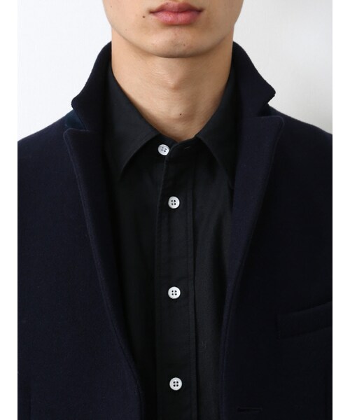 ABAHOUSE（アバハウス）の「メルトンチェスターコート（ジャケット/アウター・メンズ・グレー/ボルドー/ベージュ/ネイビー・2/3/4）」の12枚目の写真