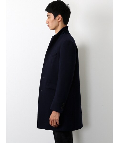 ABAHOUSE（アバハウス）の「メルトンチェスターコート（ジャケット/アウター・メンズ・グレー/ボルドー/ベージュ/ネイビー・2/3/4）」の10枚目の写真