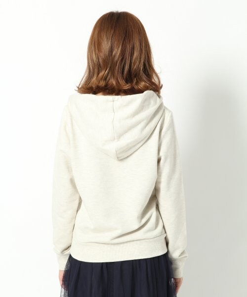 Heather（ヘザー）の「ウラケフードトップス長袖（トップス・レディース・オフホワイト/ピンク系/ネイビー・FREE）」の5枚目の写真