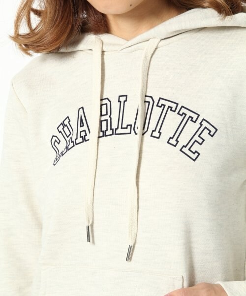 Heather（ヘザー）の「ウラケフードトップス長袖（トップス・レディース・オフホワイト/ピンク系/ネイビー・FREE）」の9枚目の写真