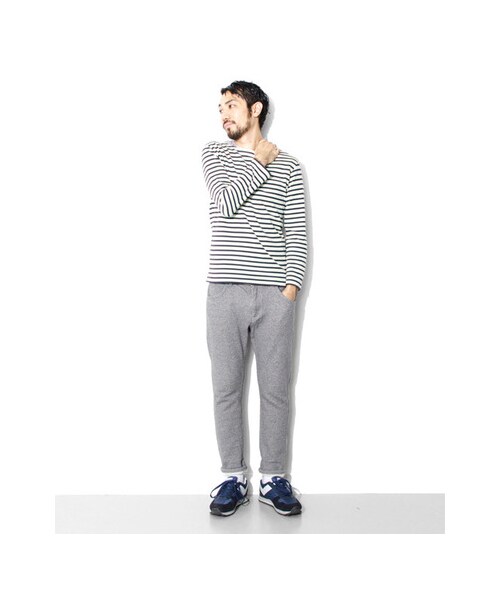 URBAN RESEARCH DOORS（アーバンリサーチドアーズ）の「FORK&amp;SPOON　Color Border（トップス・メンズ・生成×NY/生成×GR/NV×BR/BR×BL・3/4/5）」の11枚目の写真