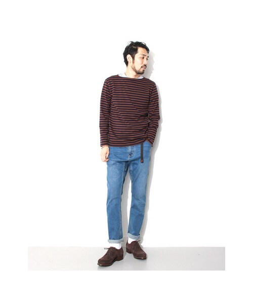 URBAN RESEARCH DOORS（アーバンリサーチドアーズ）の「FORK&amp;SPOON　Color Border（トップス・メンズ・生成×NY/生成×GR/NV×BR/BR×BL・3/4/5）」の5枚目の写真