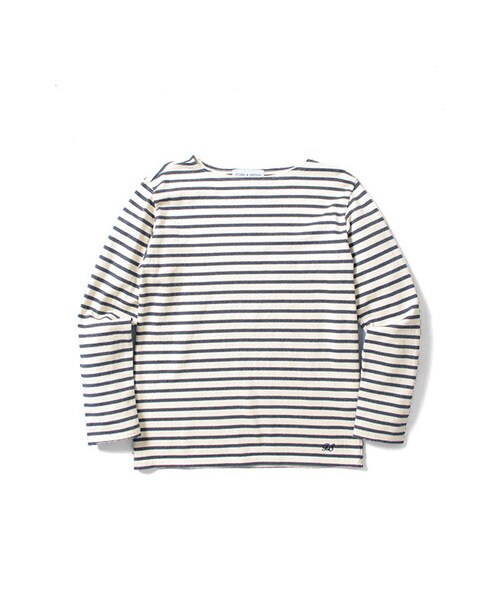 URBAN RESEARCH DOORS（アーバンリサーチドアーズ）の「FORK&amp;SPOON　Color Border（トップス・メンズ・生成×NY/生成×GR/NV×BR/BR×BL・3/4/5）」の2枚目の写真