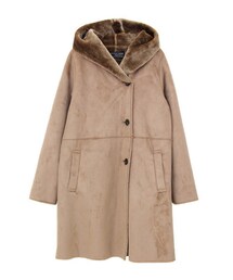 URBAN RESEARCH DOORS | フェイクムートンフードコート(ジャケット/アウター)