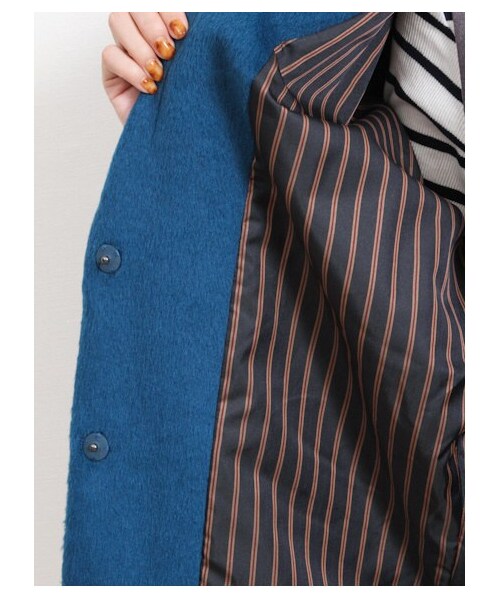 E hyphen world gallery(イーハイフンワールドギャラリー)の「・ビックシルエットコート(コート ・レディース・アイボリー/ブラック/ベージュ/ブルー・F)」の11枚目の写真