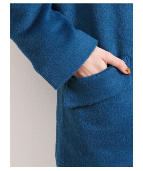 E hyphen world gallery(イーハイフンワールドギャラリー)の「・ビックシルエットコート(コート ・レディース・アイボリー/ブラック/ベージュ/ブルー・F)」の9枚目の写真