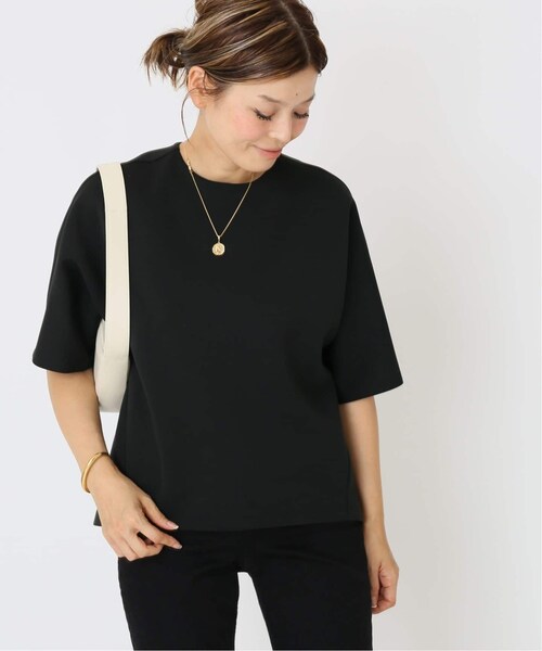 美品＊ドゥーズィエムクラス ハーフスリーブプルオーバー コットン クルーネック Deuxieme Classe（ドゥーズィエムクラス）の「Scuba Knit ハーフ