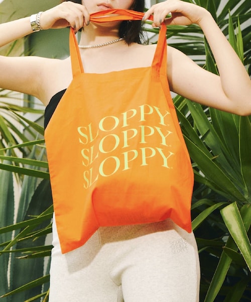 WHO'S WHO gallery(フーズフーギャラリー)の「【SLOPPY/スロッピー】トートBAG(トートバッグ・レディース・オレンジ/レモンイエロー/グリーンイエロー/グリーン/サックスブルー/ピンク・F)」の1枚目の写真