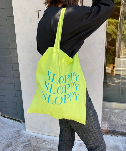 WHO'S WHO gallery(フーズフーギャラリー)の「【SLOPPY/スロッピー】トートBAG(トートバッグ・レディース・オレンジ/レモンイエロー/グリーンイエロー/グリーン/サックスブルー/ピンク・F)」の2枚目の写真