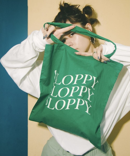 WHO'S WHO gallery(フーズフーギャラリー)の「【SLOPPY/スロッピー】トートBAG(トートバッグ・レディース・オレンジ/レモンイエロー/グリーンイエロー/グリーン/サックスブルー/ピンク・F)」の3枚目の写真