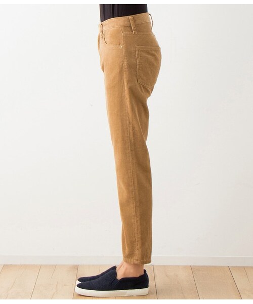 LE JUN(ルジュン)の「コーデュロイボーイブレンドパンツ(パンツ・レディース・オフホワイト/ベージュ・S/M/L)」の4枚目の写真