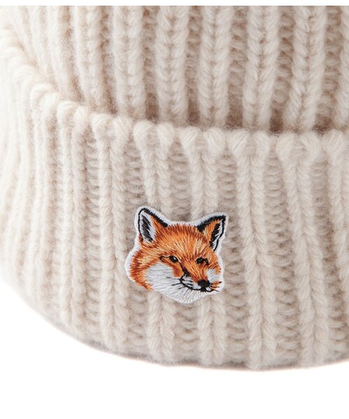 Maison Kitsune(メゾンキツネ)の「RIBBED HAT(帽子・メンズ・ホワイト系/ネイビー・U)」の8枚目の写真
