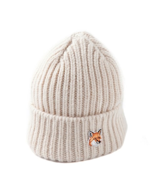 Maison Kitsune(メゾンキツネ)の「RIBBED HAT(帽子・メンズ・ホワイト系/ネイビー・U)」の5枚目の写真
