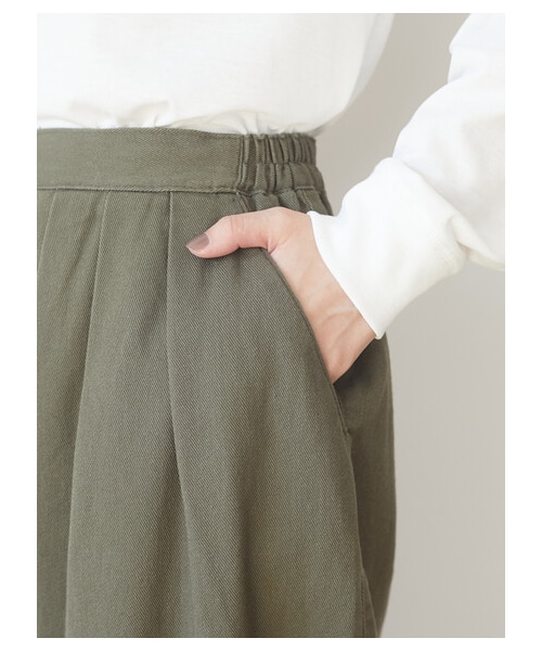 Green Parks(グリーンパークス)の「エッグパンツ(パンツ・ブラック/ベージュ/カーキ・F)」の3枚目の写真