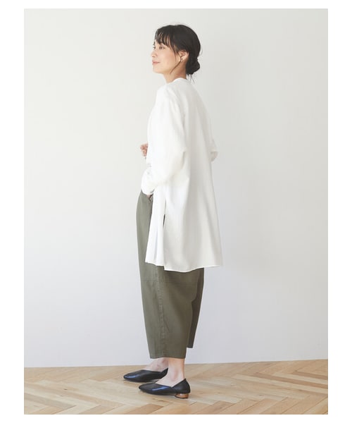 Green Parks(グリーンパークス)の「エッグパンツ(パンツ・ブラック/ベージュ/カーキ・F)」の6枚目の写真