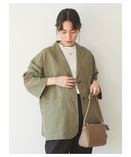 Green　Parks（グリーンパークス）の「シャツジャケット（トップス・カーキ/チェック・F）」の16枚目の写真