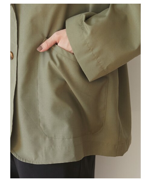 Green　Parks（グリーンパークス）の「シャツジャケット（トップス・カーキ/チェック・F）」の9枚目の写真