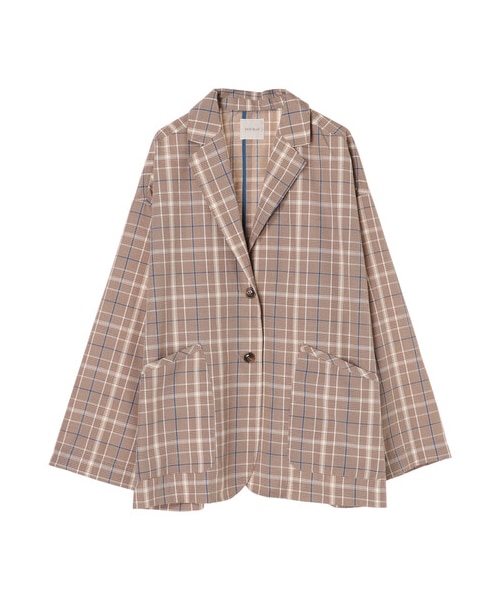 Green　Parks（グリーンパークス）の「シャツジャケット（トップス・カーキ/チェック・F）」の17枚目の写真