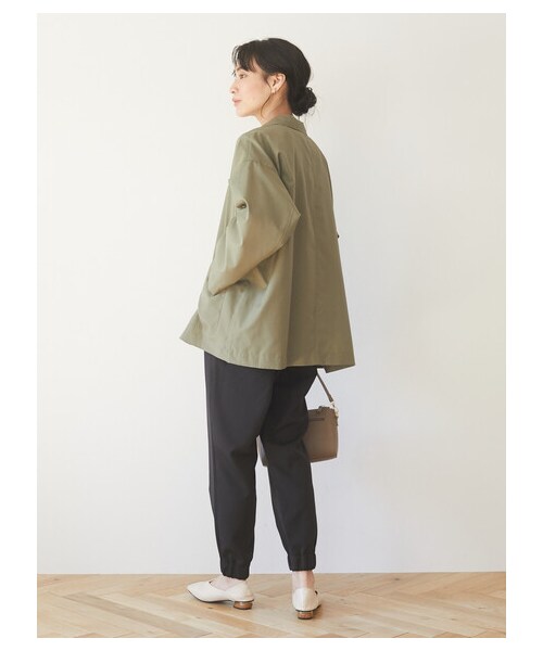Green　Parks（グリーンパークス）の「シャツジャケット（トップス・カーキ/チェック・F）」の4枚目の写真