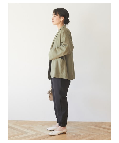 Green　Parks（グリーンパークス）の「シャツジャケット（トップス・カーキ/チェック・F）」の3枚目の写真