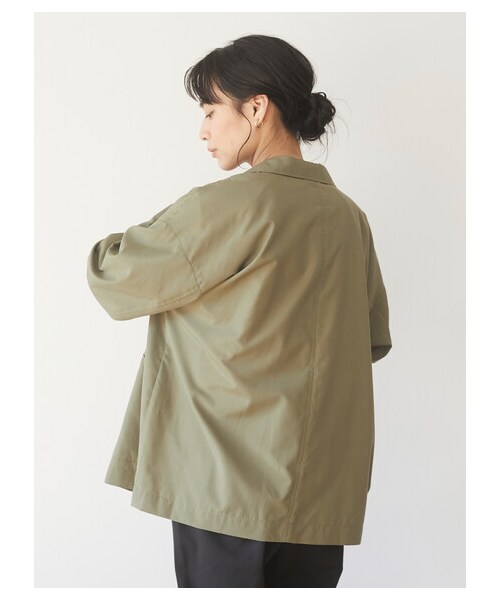 Green　Parks（グリーンパークス）の「シャツジャケット（トップス・カーキ/チェック・F）」の6枚目の写真
