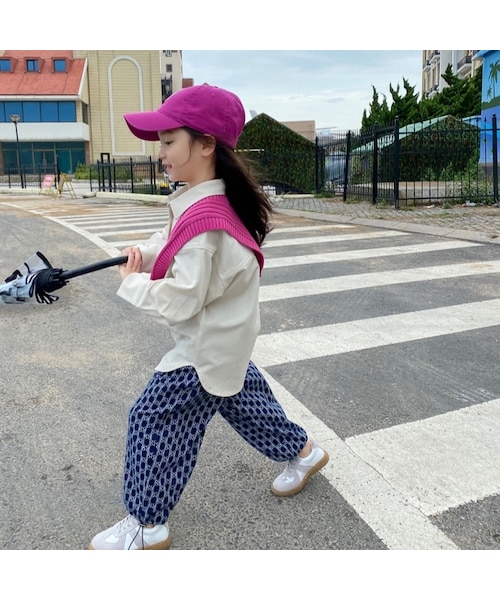 UNIDRE(ユニドレ)の「【80-150cm】SHIRT ビッグポケット ロングシャツ(シャツ/ブラウス・キッズ・その他/LIGHT GRAY/YELLOW/PINK・80/90/100/110/120/130/140/150cm)」の2枚目の写真